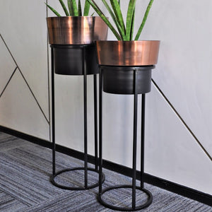 rose gold succulent pot VARA STORE